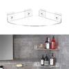 2 Pack Bathroom Corner Shelf Transparent Acrylic Wall Mount Floating Organizer