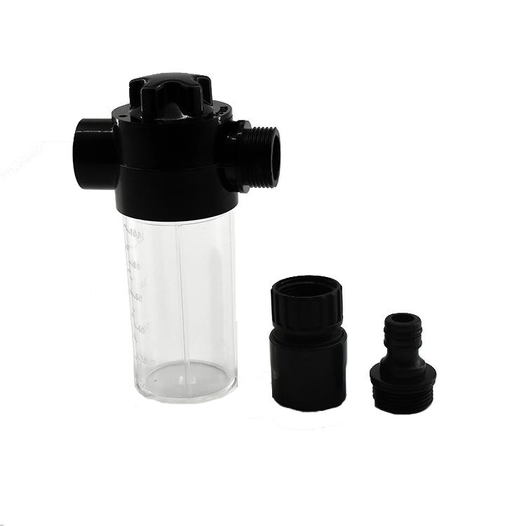 High Quality Easily Assembled Snow Foam Bottle Plastic Portable 100ml Water Hose Pot for Garden Hose Nozzle