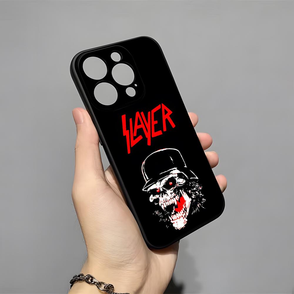 

Slayer Heavy Metal Rock Band Phone Case For IPhone 17 Pro Max 16 15 14 Pro Max 13 11 X Xs Xr 8 7Plus Silicone Cover iPhone 16