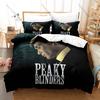 Peaky Blinders TV Series Bedding Set, Duvet Cover + 2 Pillowcases Retro Character Print Bed Sheets for Dorm Decoration