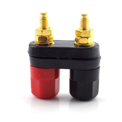 1pcs 4MM Banana Plug Connecter Gold Plate Metal Binding Post In Wire Connectors Speakern Terminal DIY Connectors