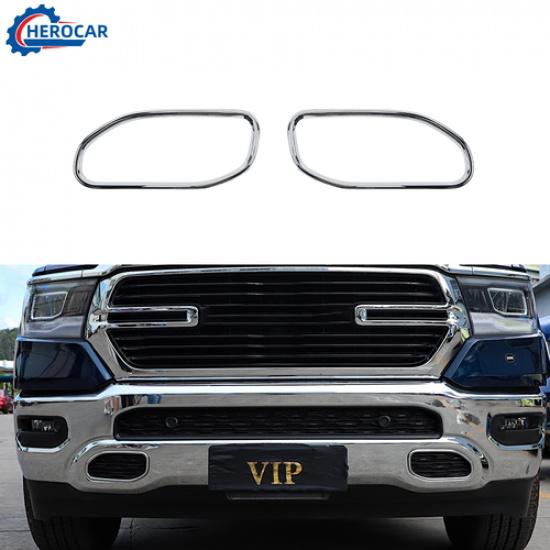 Front Bumper Grille Cover Trim Frame Decor Moldings  for Dodge Ram 1500 2018+