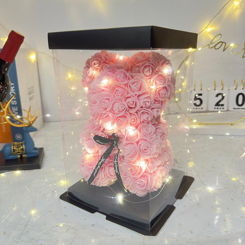 Eternal Rose Bear - Creative Foam Flower Gift for Valentine's, Mother's Day, or Birthday