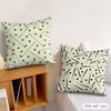 Housse de coussin Rétro Golf Tissu Peluche Doux Housse de coussin Imprimée Double Face pour Toutes les Saisons Décoration Intérieure Moderne Cadeau