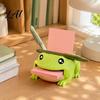 Desk Organizer Frog Note Holder Creative with Pen Stand And Memo Teacher Gift Dispenser Cute Animal Stationery Storage Case for Office Home