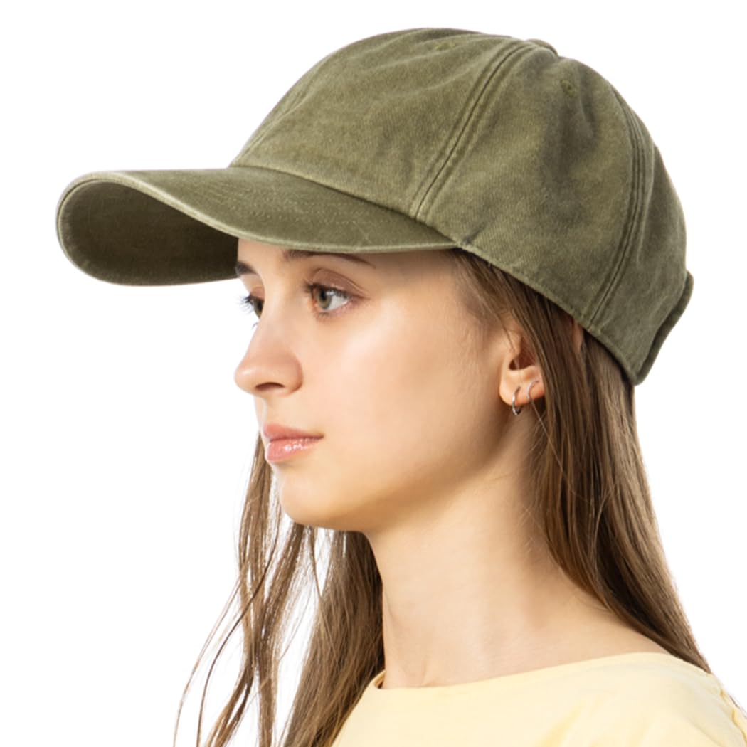 

Large Deep Washed Classic Small Face Cool to the UV UV Size Vintage Style CAP Size [Loo&c] Hat, Size, Cap, Women s, Cap, 100% Cotton, Touch,