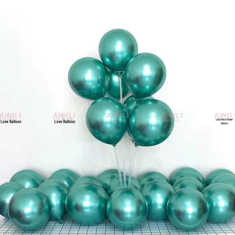 10" Metal Latex Balloon for Birthday & Wedding Decorations, 1.8g, Single Piece Delivery