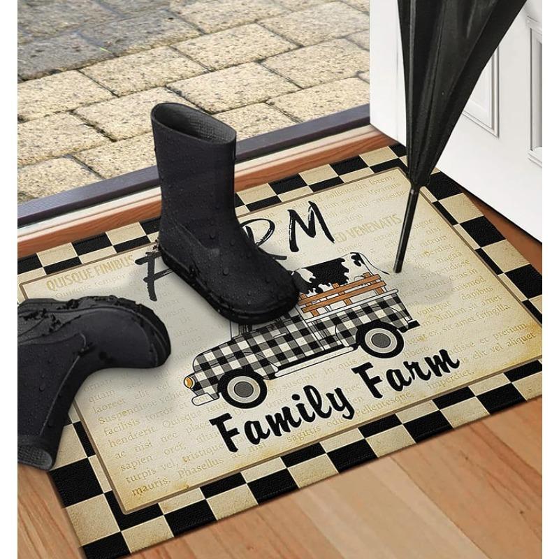 Festival Truck Pattern Doormat Area Carpet Kitchen Living Room Bedroom Laundry Room Carpet Room Bathroom Decorative Floor Mat