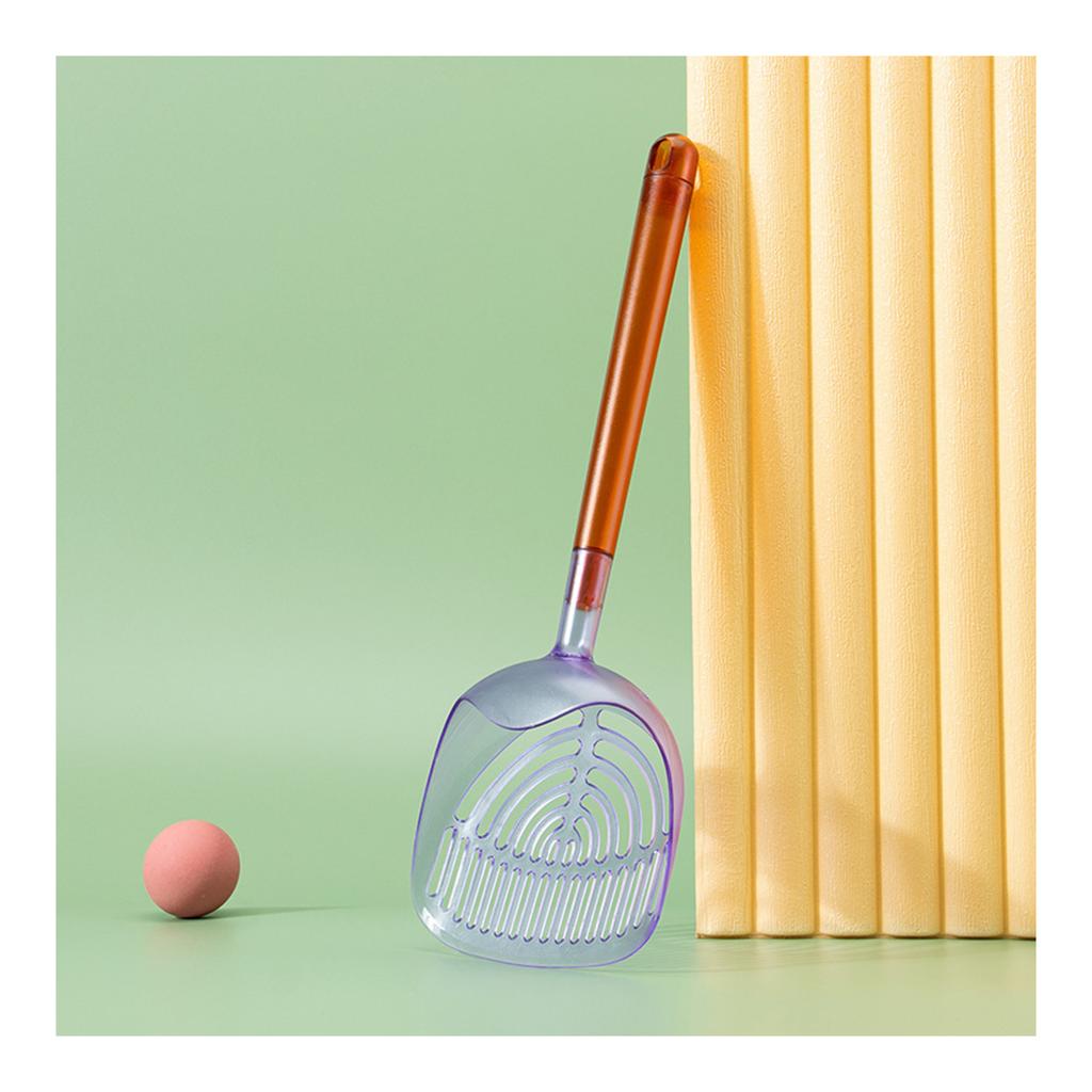 Long-handled Cat Litter Scoop Fine Hole Cat Poop Shovel Large Plastic Cat Litter