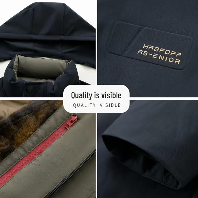 Tucano Men's Warm Padded Jacket with Detachable Hood