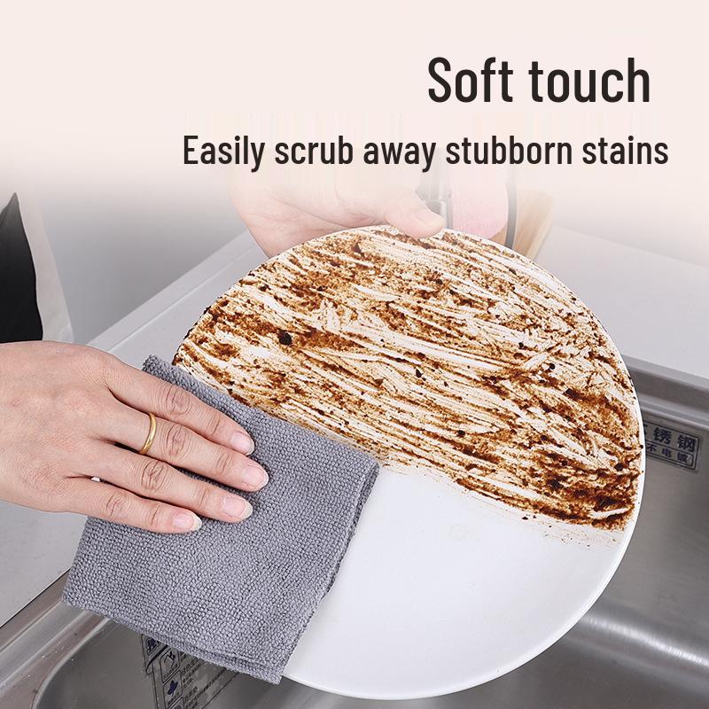 Superfine Fiber Kitchen Hand-Tearable Wipes: Reusable Household Cleaning Cloths for Dry & Wet Use