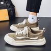 Canvas Shoes Men's Summer Breathable Niche Versatile Sports Board Shoes Junior High School Students Soft Sole Non-slip Black Casual Shoes
