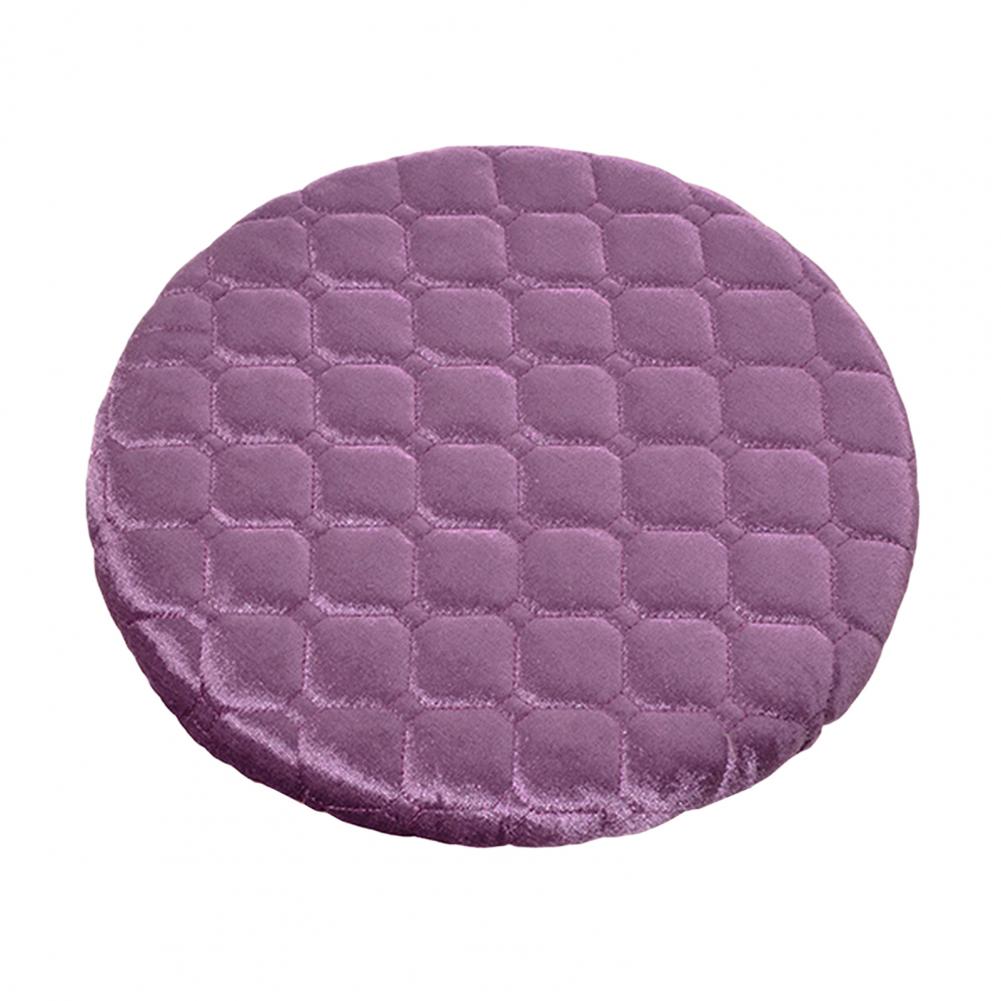 

Retro Style Chair Cover Non-slip Stool Cushion Quilted Round Stool Cover for Bar Stools Soft Cushion for 11-12 for Home фіолетовий