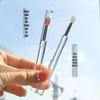 Portable Silicone Lip and Eyeshadow Brush with Dustproof Lid