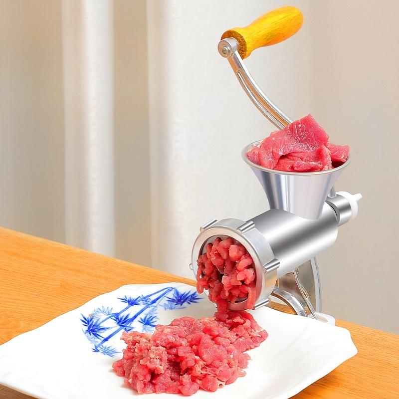 

Manual Meat Grinder & Sausage Stuffer - 3-in-1 Hand Crank Meat Mincer & Vegetable Mixer - Household Kitchen Tool for Dumpling Filling & Sausage Making