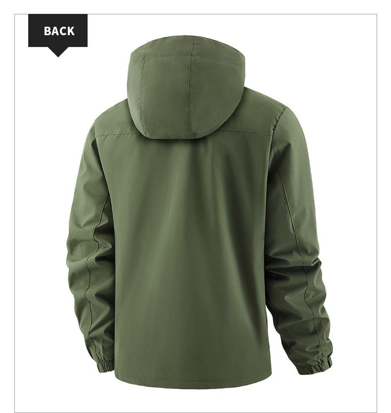 Men's Spring/Autumn European & American Casual Workwear Jacket: Loose Fashion Trench Coat