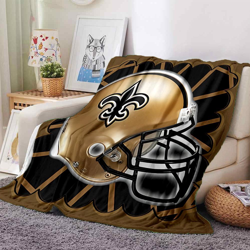 1pc Blanket - New Orleans Saints logo Print Design,Lightweight Blanket for Sofa,Bed- Soft &Warm,Gift for All Seasons