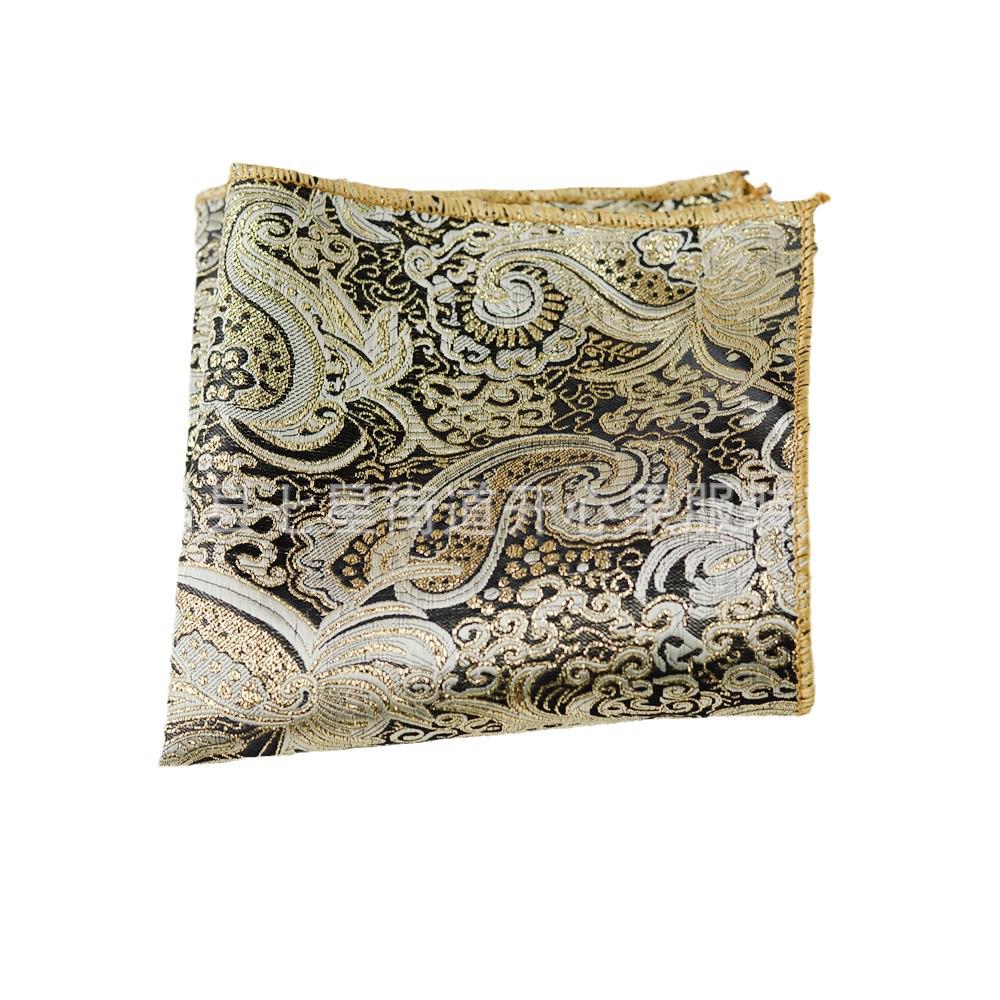 Britischer Retro-Blumen-Einstecktuch: Herren Business-Anzugtaschentuch im koreanischen Stil Formale Kleidung Accessoire