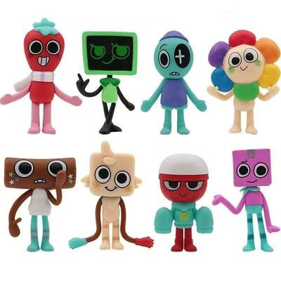 8 stuks Dandy World Actiefiguren 6-8CM Zonnebloem Lelie Magiër Spel Poppen Verzamelbare Speelgoed