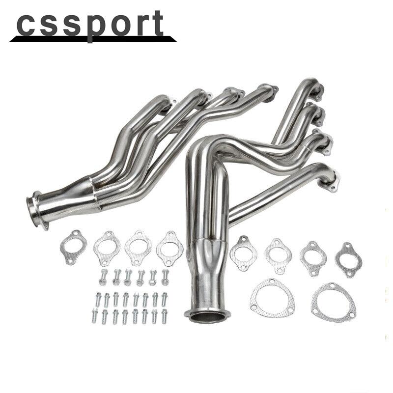 Silver Exhaust Manifold Headers for BBC 396 427 Chevy Chevelle Camaro 1968-1972