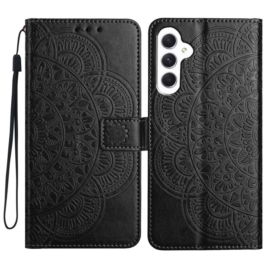 For Samsung Galaxy A16 5G/A16 4G Leather Case with Card Slots Mandala Pattern Phone Cover Stand