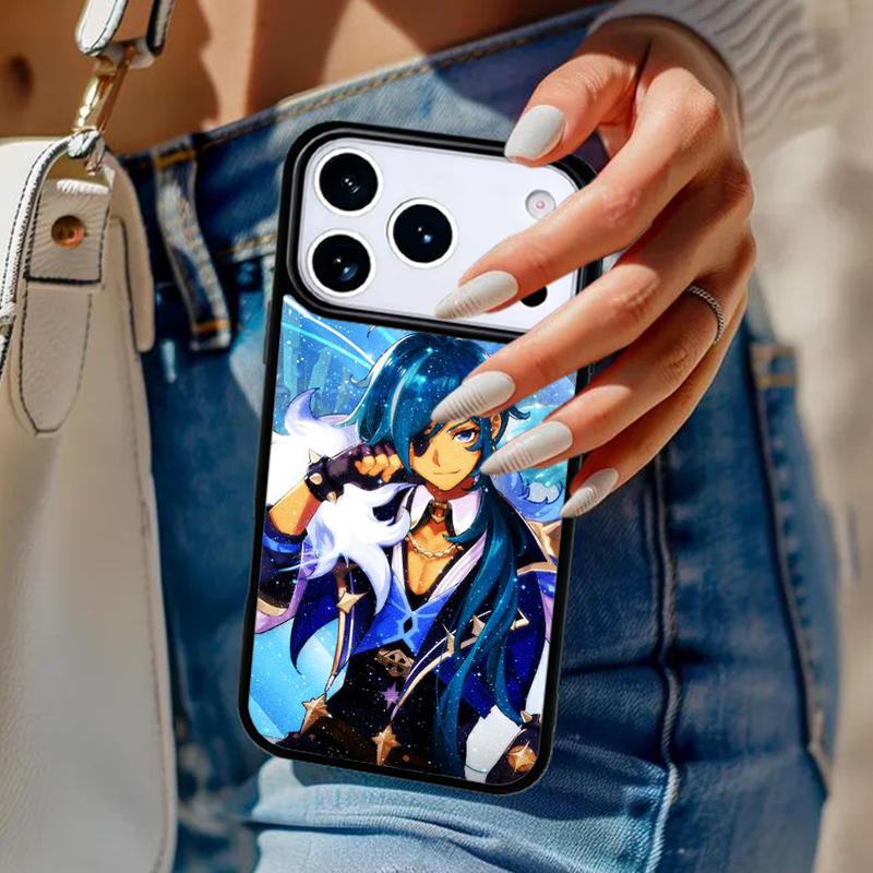 

Genshin Impact Kaeya Phone Case For iPhone 17 Air 14 15 13 12 Max Cover For Apple 14 15 16 16e 11 Pro Max Plus Coque iPhone 14plus