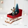 Retro Santa Claus Pendant DIY Crafts Cartoon Elk Doll Hanging Decor Iron Cute Christmas Tree Ornaments Home 2026 New Year Gift