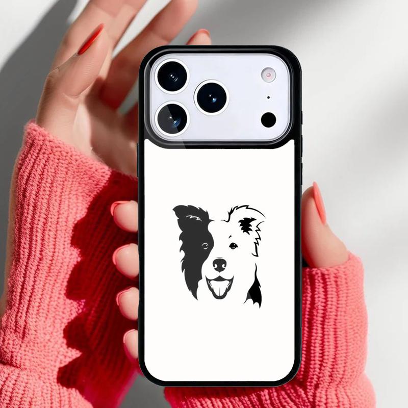 Border Collie Watercolor Phone Case for iPhone 17 16 15 14 13 Pro Max Back Cover for 12 11 Pro Coque