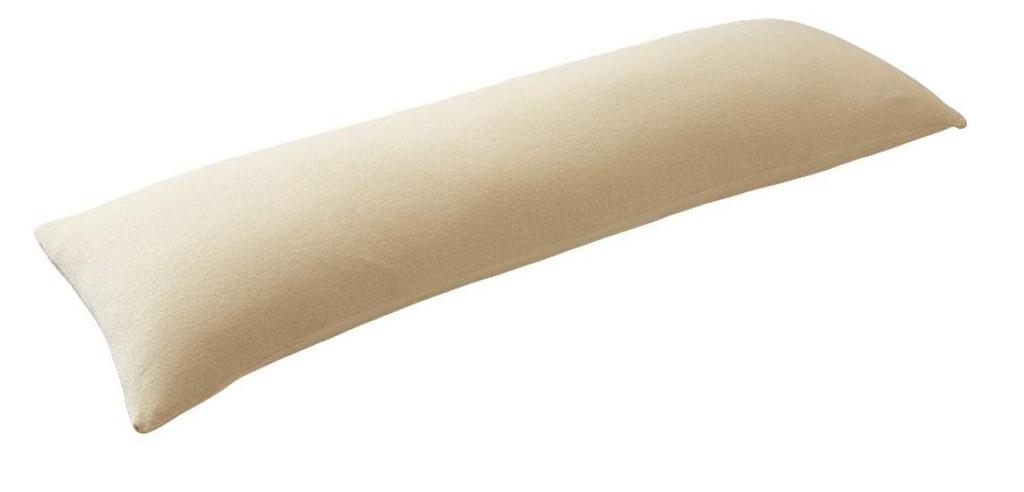 Ricomen Memory Foam Pillow, Long, 120cm Wide, with Washable Pile Fabric Cover, Pressure Dispersion, Fits Comfortably, Breathable, Removable Cover,