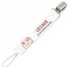 Planetee Pacifier Clip for Name LEONIE I Live On Love and Milk Cow | Pacifier Clip Baby Gift