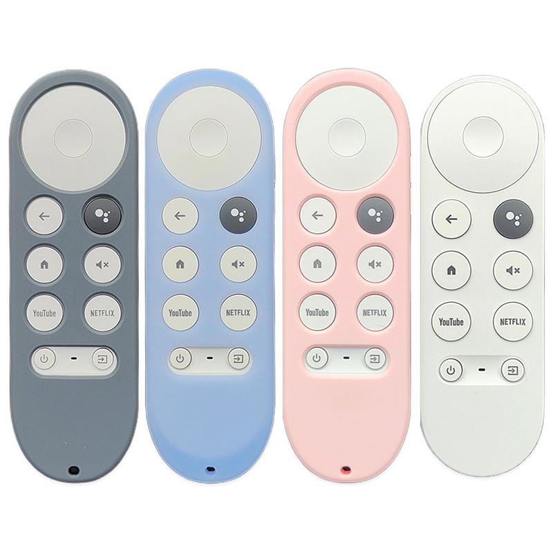 Soft Silicone Case For 2020 Google Chromecast 4K Snow Remote Protective Cover Shell Non-Slip For Chromecast Smart Tv Remote