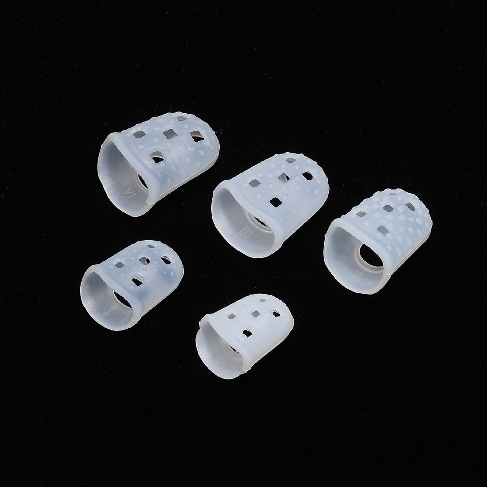 

uxcell Guitar Finger Tip Protector L M S XS XXS Size Transparent 40 Pieces
