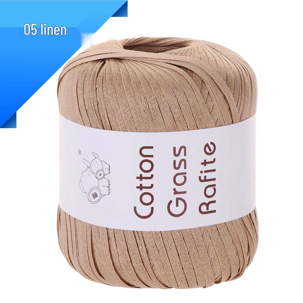 Raffia-Baumwoll-Strohgarn für DIY-Bastelarbeiten: Handgewebte Taschen, Hüte & mehr