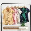 Conjunto de Pijama Infantil de Algodón Seda de Dibujos Animados