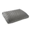 VELVI Bedspread 220x240cm - anthracite elegance in a geometric pattern