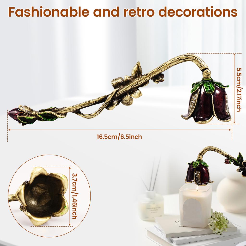 Candle Snuffer Candlesnuffers Wick Snuffer Candle Extinguisher Accessory for Putting Out Extinguish Candle Wicks Flame Safely