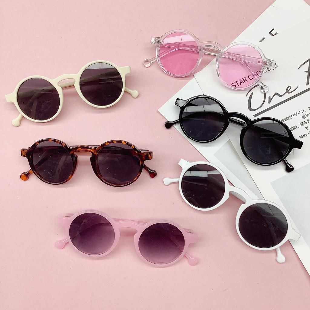 Retro Children'S Sunglasses Fashion Sunglasses Boys Show Baby Sunscreen Sunshade Children'S Glasses Simple Trend