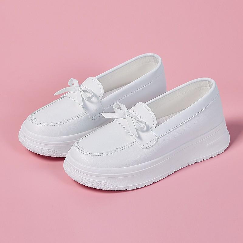 

Больничные повседневные туфли летние новые на одной педали мягкая подошва дышащие толстая подошва не устают ноги туфли медсестры женские 41 белый