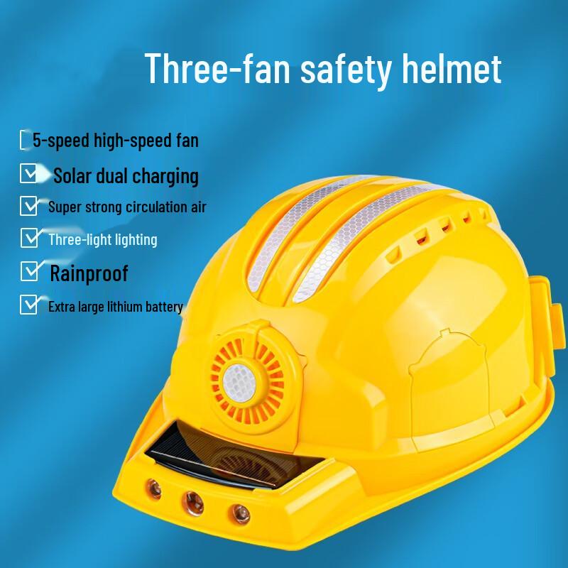NLNTL Rechargeable Cooling Safety Helmet with Bluetooth Standard
