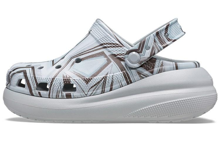 Crocs Classic Crush Disco Clog  Clear Bue  Women s 208121-0ZT 34-35