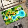 Non-Slip 3D Stereo Diatom Mud Bathroom Mat: Quick-Dry, Water-Absorbent, Wear-Resistant Floor Mat for Toilet & Entrance