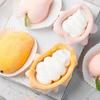 4pcs Food Grade Aluminum Alloy Mochi Molds Peach Mango Design Molds Easy Release Baking Tools For Home Kitchen