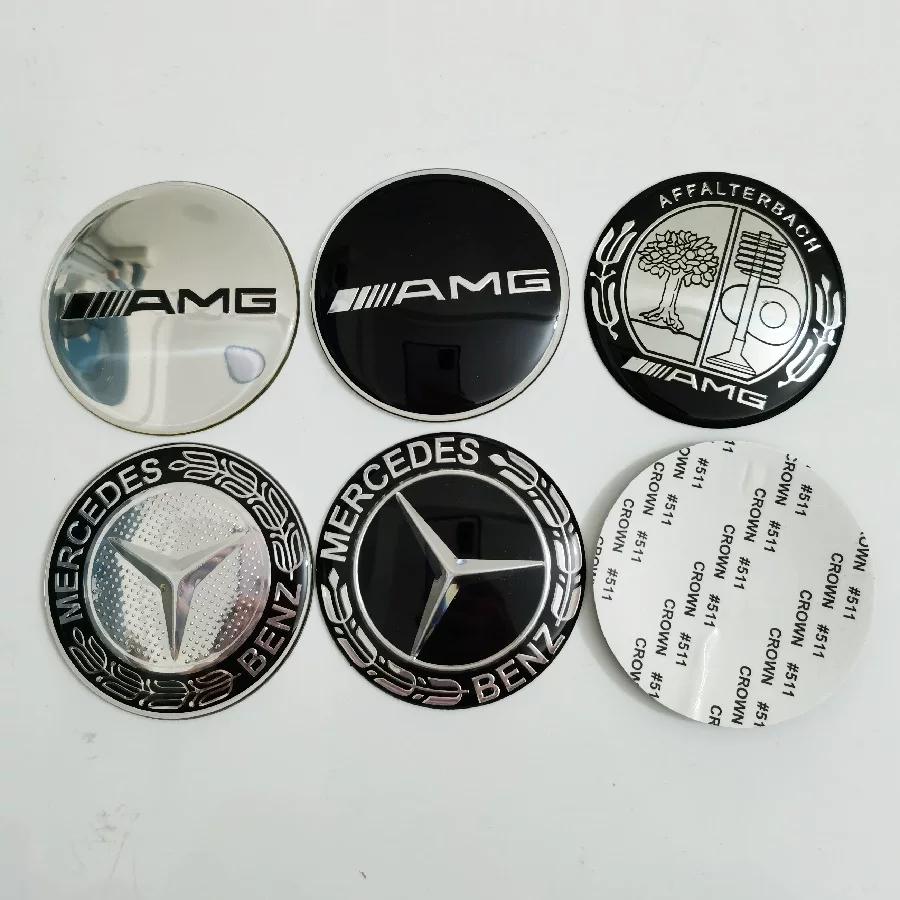 YDC4 VVV-56/60/65mm Car Wheel Center Cover Hub Cap Resin Badge Emblem sticker Decal styling auto Accessories Mercedes Benz C260 C300