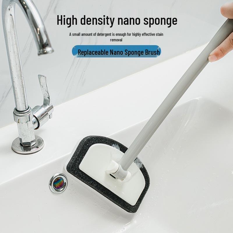 Nano Bathroom Cleaning Brush with Replacement Head for Tile, Bathtub, and Toilet