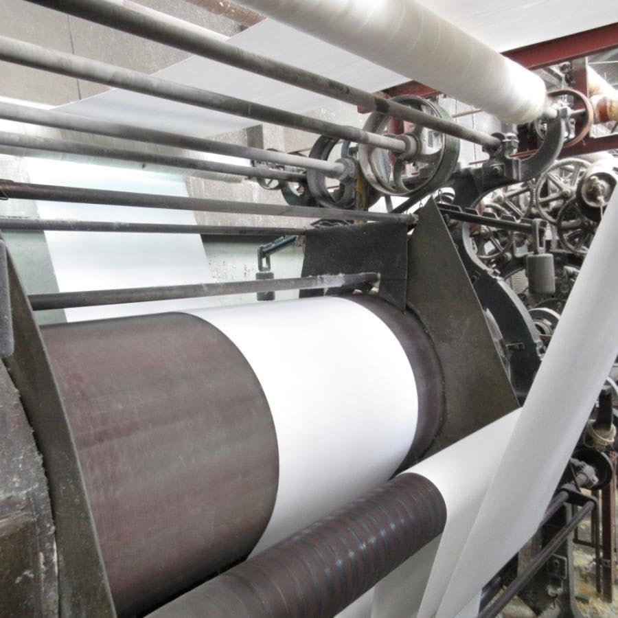 Kishu Bleached Flannel Factory Solid White 92cm Wide Fabric, 100% Cotton, Heavyweight, Direct, 600-Count Flannel, 16-Ply Thread, Color, Double-Wool,