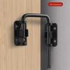 New Stainless Steel Door Latch Lock Thickened Non Perforated Anti-theft Buckle Safety 90/180 Degree Gate Latch Gates