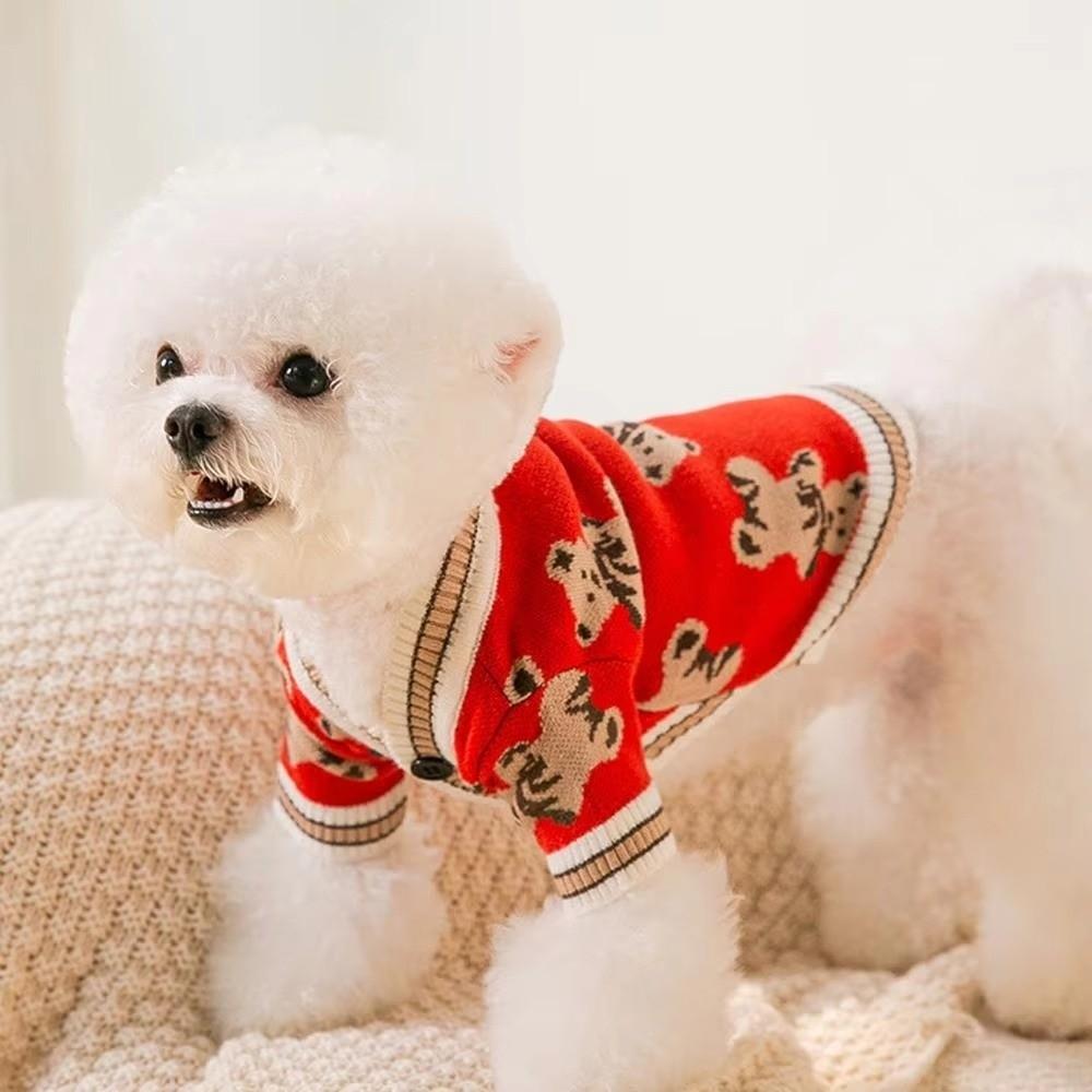 Warm Pet Dog Clothes Knitted Dog Winter Clothes  for Small Medium Dogs Chihuahua Puppy Pet