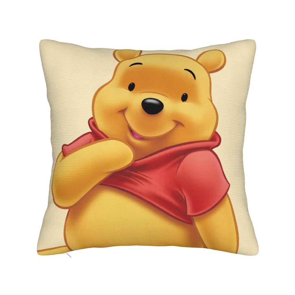Winnie The Pooh Square Pillowcases Polyester Bed Car Cute Honey And Bee Cushion Case Cool Decor Throw Pillow Case 45*45