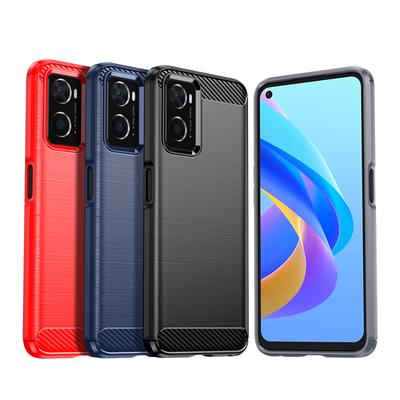 Pro Oppo A96 4G Pouzdro pro Oppo A96 Nárazník Anti-detonační Silikonový Uhlíkový Zadní Kryt pro Oppo A96 A76 A36 A93 A54 A74 Kryt