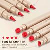 Colorful Liquid Stamp Eyeliner Red Star Heart Butterfly 2 In 1 Eye Liner Pencil Purple Pink Waterproof Eye Template Makeup Tool